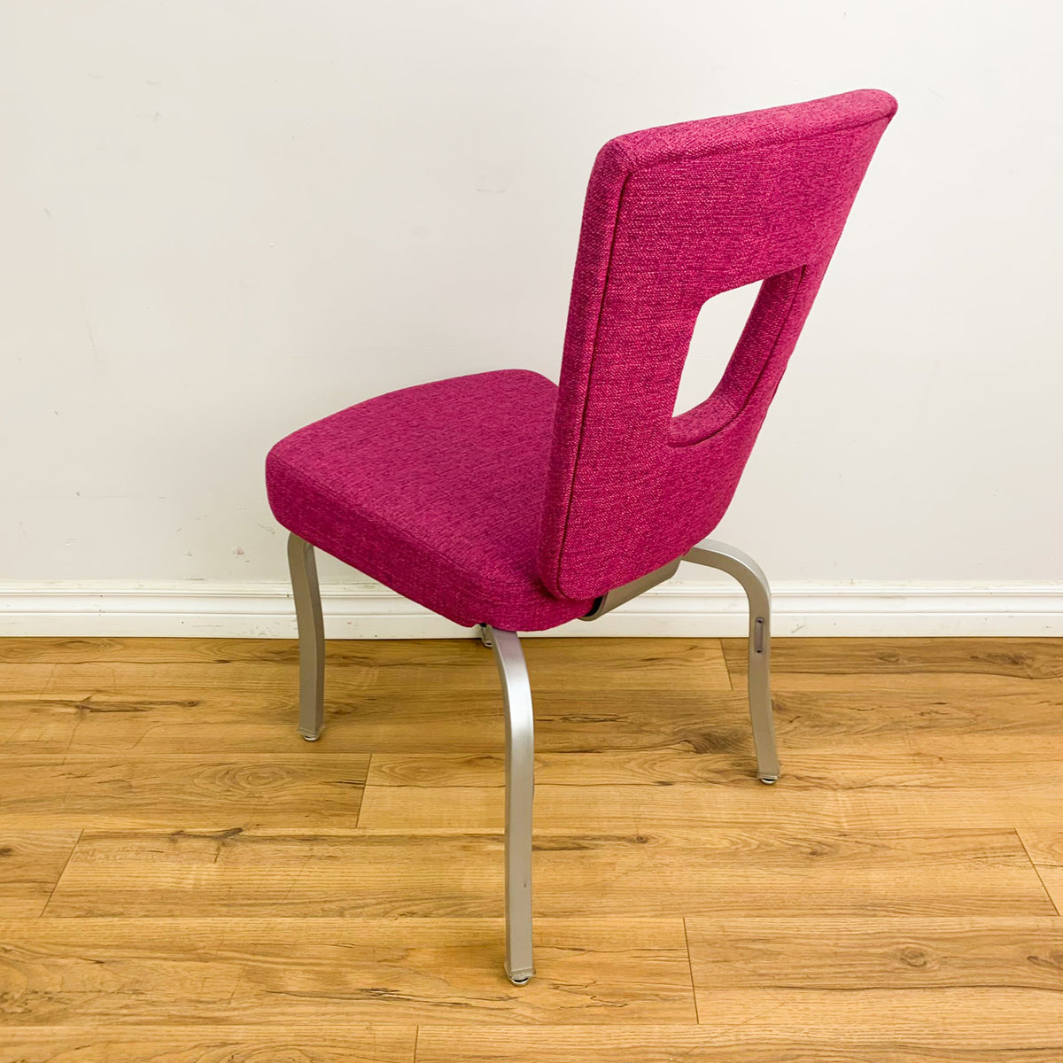 Keyhole Upholstered Banquet & Dining Chair in Purple
