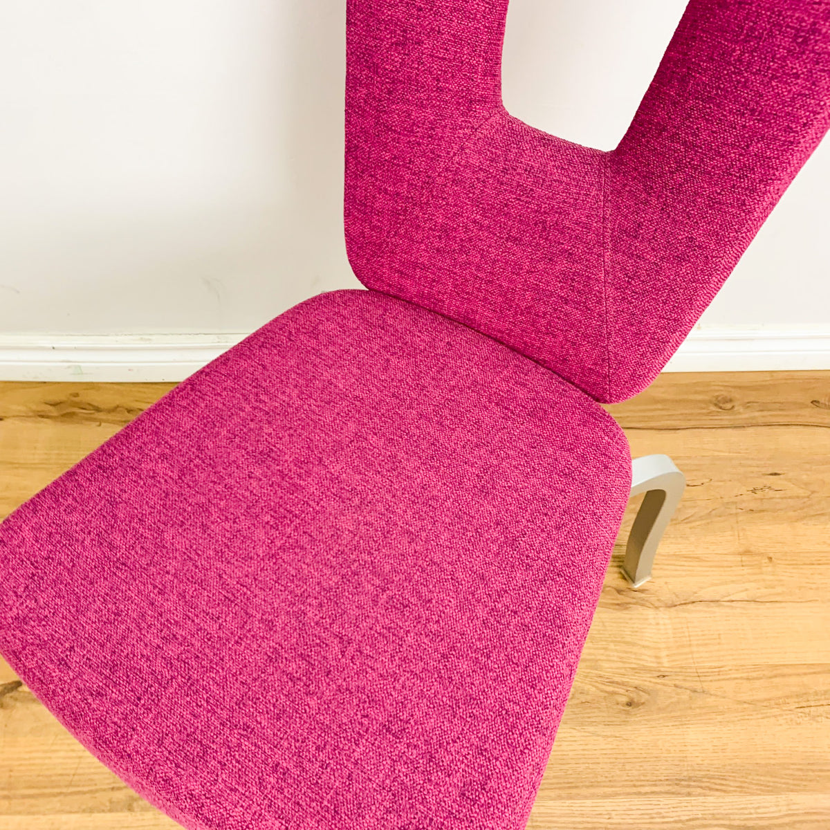 Keyhole Upholstered Banquet & Dining Chair in Purple