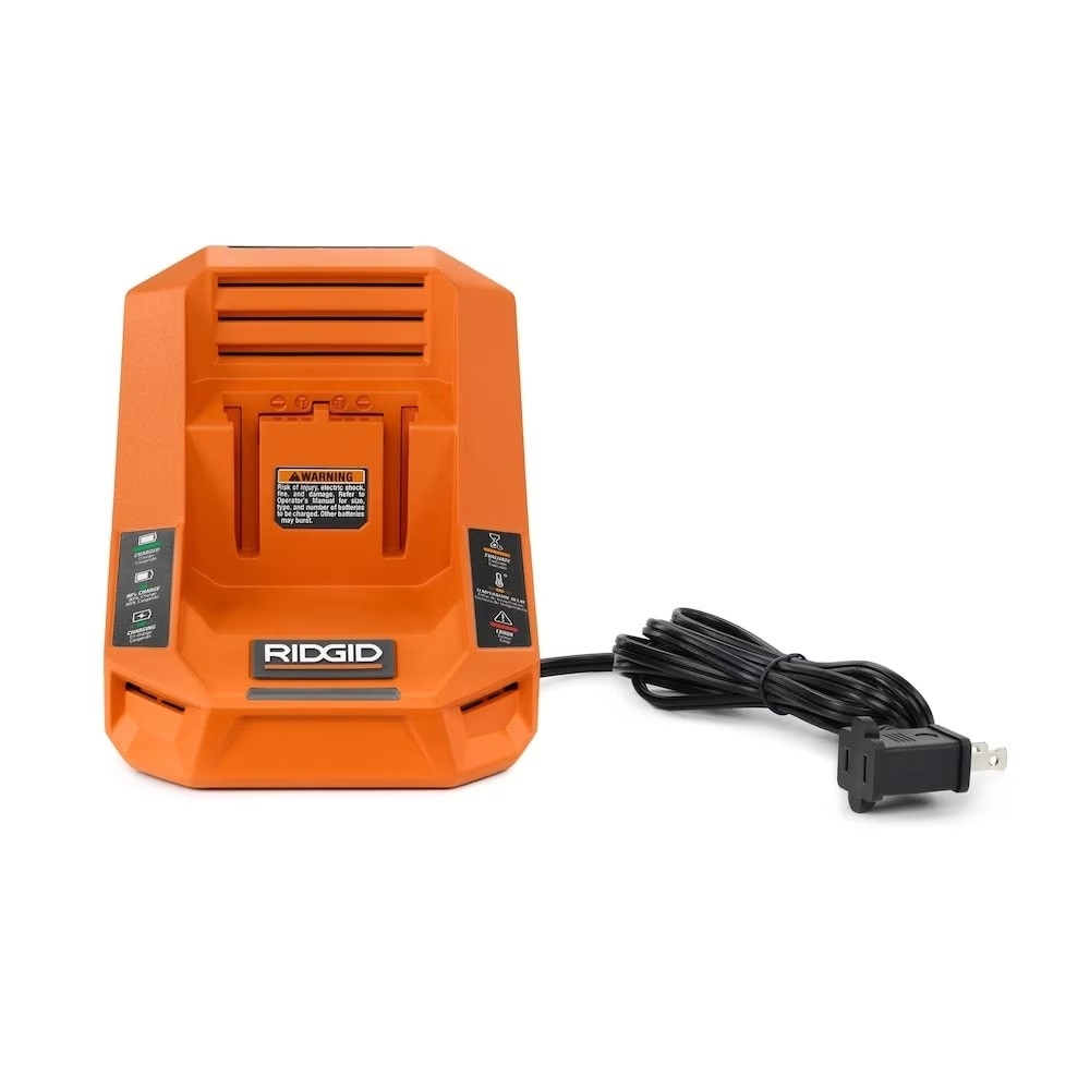 RIDGID 18V MAX Output Lithium-Ion 4.0 Ah Battery and Rapid Charger kit