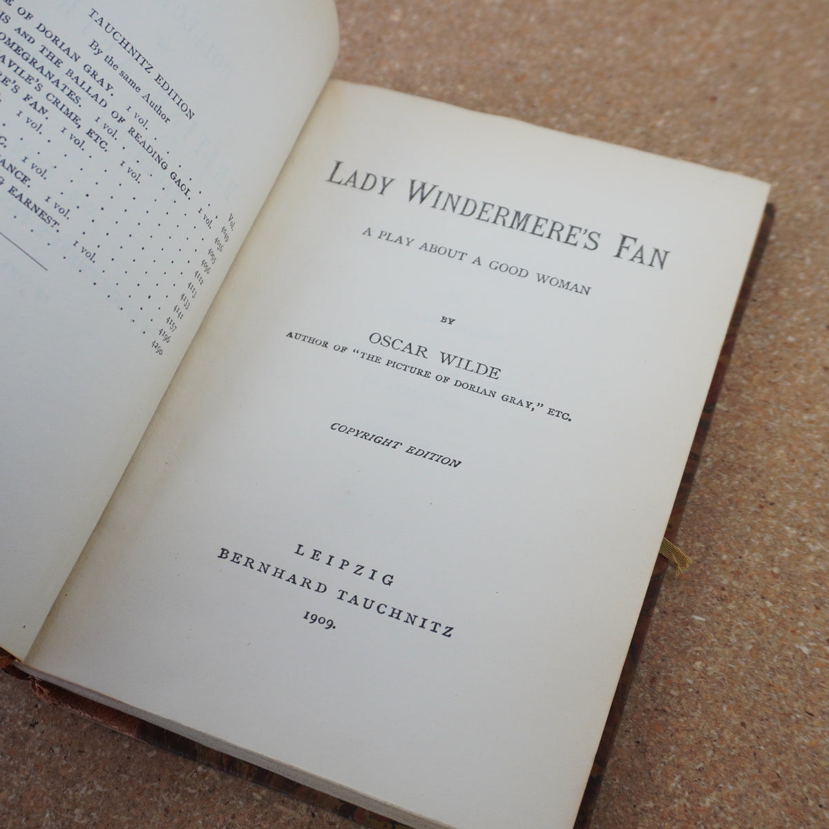 Lady Windermere's Fan by by Oscar Wilde 1909