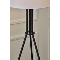 Langley 65-inch Metal Tripod Floor Lamp w/ Fabric Shade