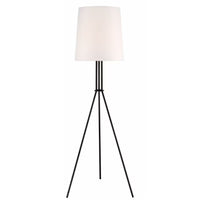 Langley 65-inch Metal Tripod Floor Lamp w/ Fabric Shade