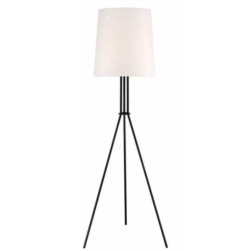 Langley 65-inch Metal Tripod Floor Lamp w/ Fabric Shade