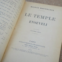 Le Temple Enseveli by Maurice Maeterlinck 1911