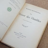Le Trésor des Humbles by Maurice Maeterlinck 1911