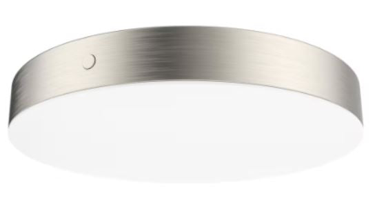 15-inch Dimmable Colour Temperature Changing Integrated LED Flush Mount Ceiling Light Fixture - Silver