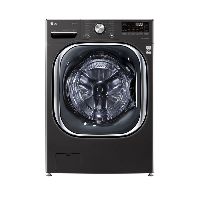 LG 5.8 cu. ft. Front Loading Washer in Black Steel (WM4500HBA)