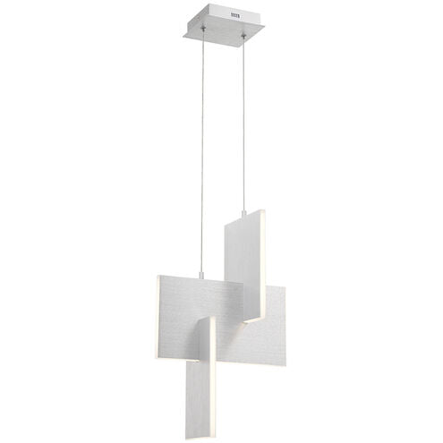 3-Light LED Pendant Grey 37347