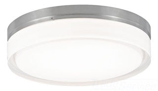 Wide LED Flush Mount Drum Ceiling Fixture