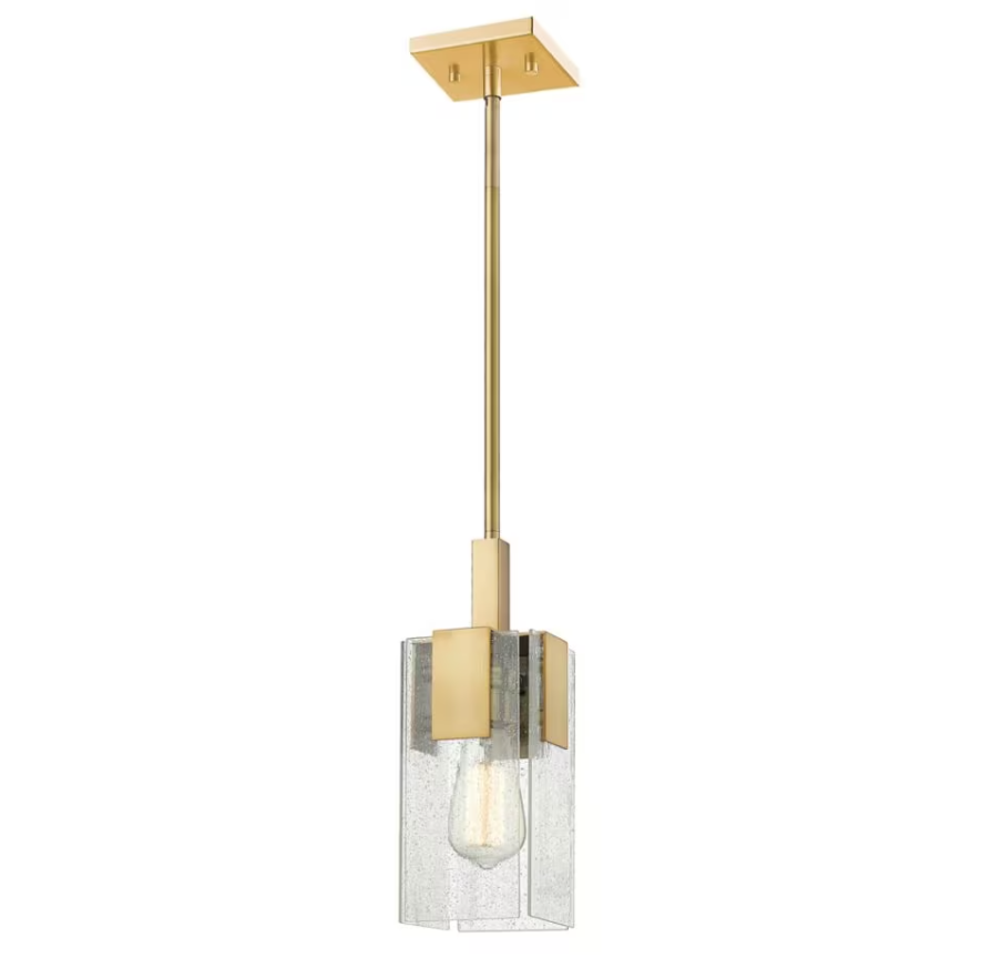 Gantt Contemporary Vintage Brass Mini Pendant