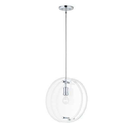 Looking Glass 1 Light 4 inch Polished Chrome Single Pendant Ceiling Light