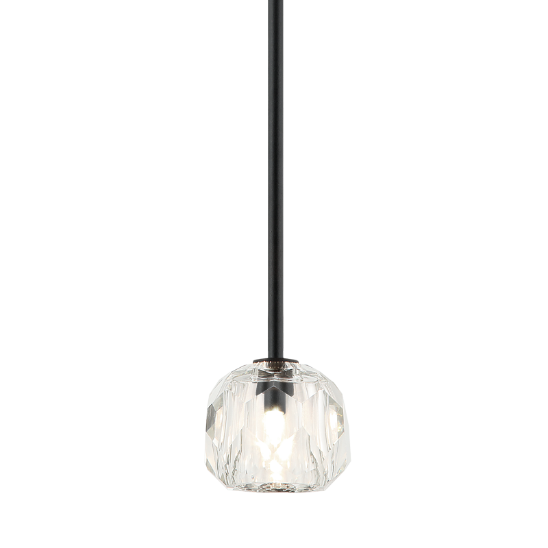 Crystal Pendant Light in Black