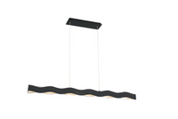 Eurofase Ripple Large LED Linear Chandelier in Black