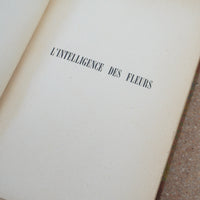 L'intelligence des fleurs by Maurice Maeterlinck 1912