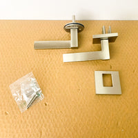 Louisiana Passage Door Lever Set - Left Hand, Satin Nickel 1001LOUSR
