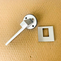 Louisiana Passage Door Lever Set - Left Hand, Satin Nickel 1001LOUSR