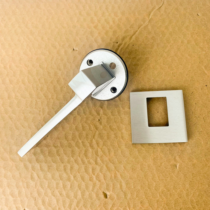 Louisiana Passage Door Lever Set - Left Hand, Satin Nickel 1001LOUSR