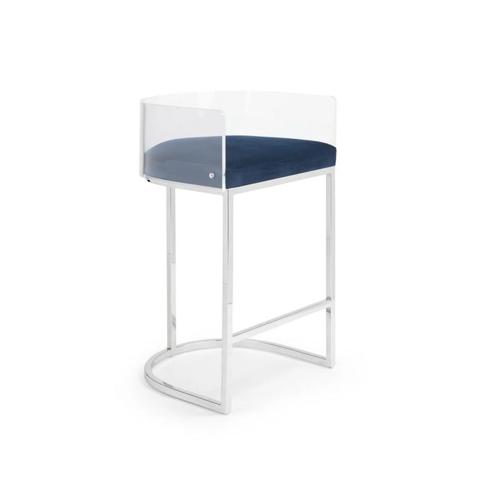 LUCCA Acrylic Counter Stool - Blue