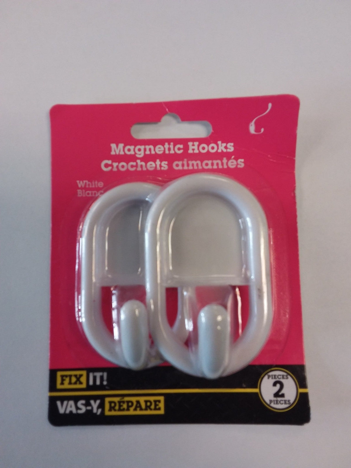 White Magnetic Hooks