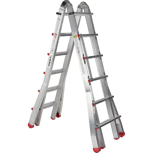 Featherlite Industrial Aluminum Extra Heavy-Duty Jaws Ladder
