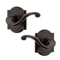 Baldwin Prestige Madrina Passage Door Lever Set in Venetian Bronze 352MDL