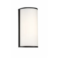 Massey 12-inch LED Outdoor Wall Sconce in Black 39664