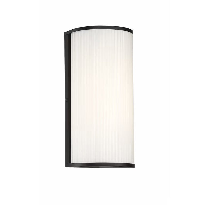 Massey 12-inch LED Outdoor Wall Sconce in Black 39664