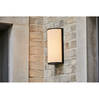 Massey 12-inch LED Outdoor Wall Sconce in Black 39664