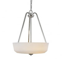 Artcraft Hudson 3 Light Brushed Nickel Pendant