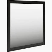 46 X 58 Beveled Mirror in Black Frame