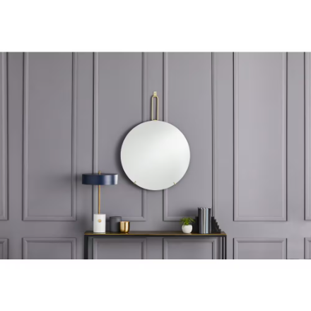 GlucksteinElements Cole 24-inch W x 24-inch H Frameless Round Mirror