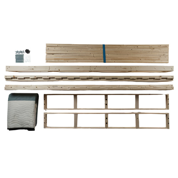 California King Size Wooden Frame Mattress Foundation
