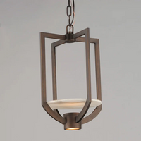 Maxim Quarry 2-Light LED Outdoor Pendant with Metal Surround