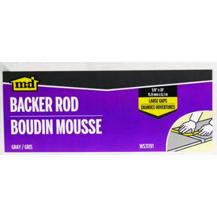 M-D Building Products  Gap & Joint Filler Backer rod of Large-Size in Grey