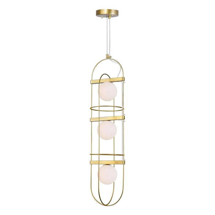 3-Light Orbit Medallion Pendant Light