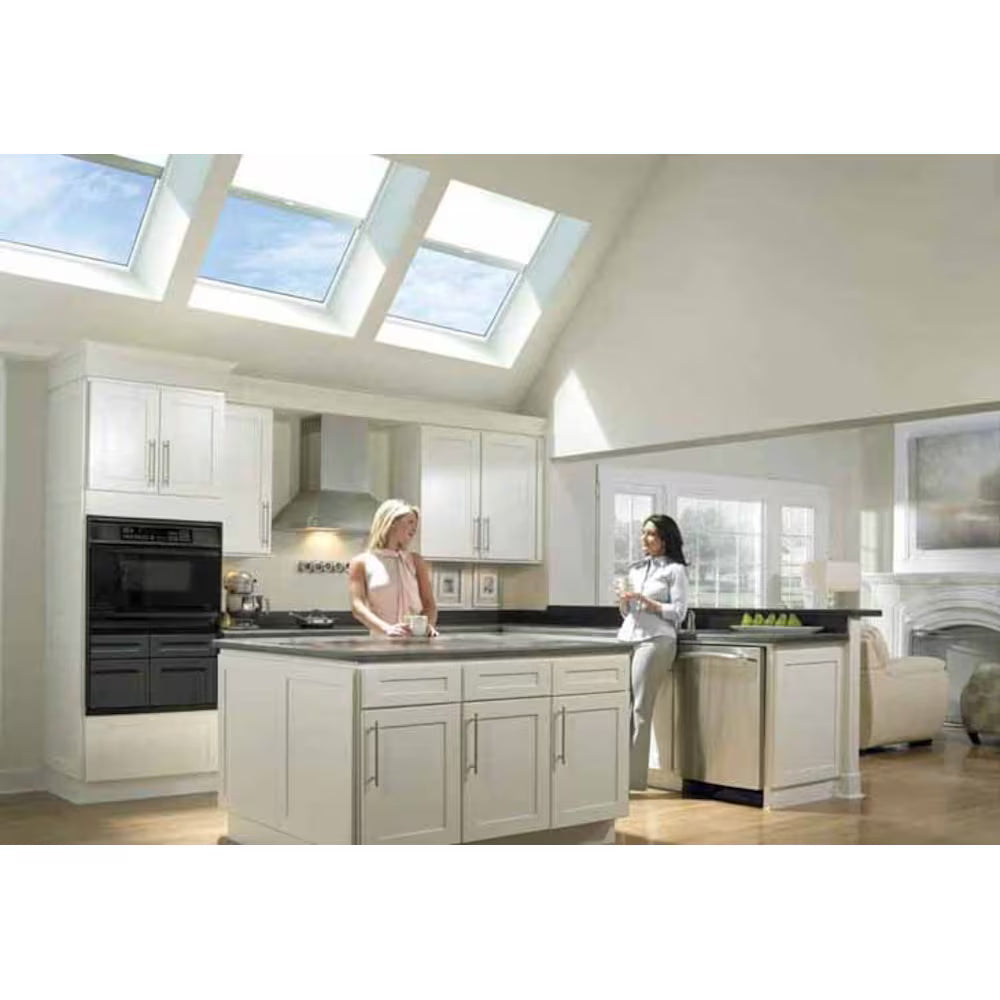 VELUX 22-1/2-inch x 46-1/2-inch Fixed Curb-Mount Skylight with Tempered Low-E3 Glass