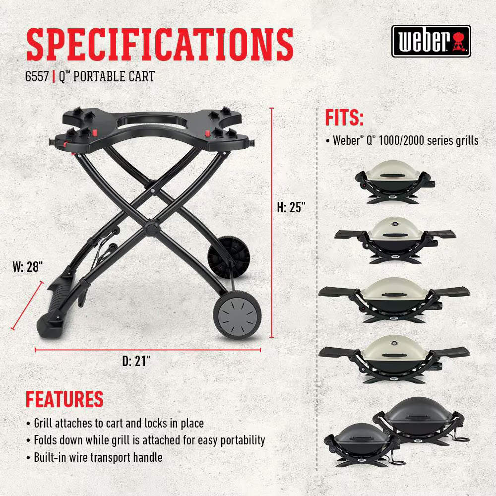 Weber Q Portable BBQ Grill Cart