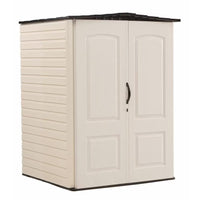 Rubbermaid 106 cu.ft. Small 4 ft. 4-inch x 4 ft. 8-inch Weather Resistant Vertical Resin Garden/Outdoor Storage Shed