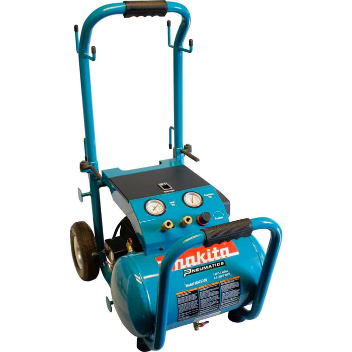 MAKITA 3.0 HP, 5.2 Gal (19.7L) Big Bore Series Portable Electric Single-Tank Air Compressor (120V)