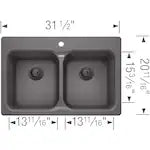 Blanco VISION SILGRANIT Double Kitchen Sink