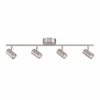 30" 4-Light Brushed Nickel Integrated LED Dimmable Fixed Track Lighting Kit