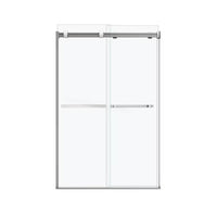 MAAX Duel Frameless ByPass Sliding Shower Door in Chrome