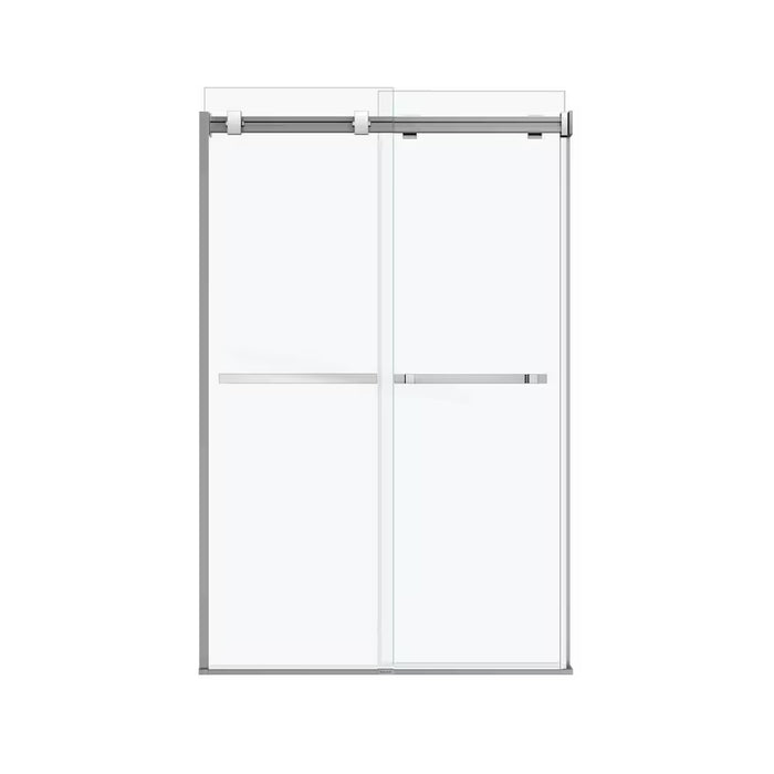 MAAX Duel Frameless ByPass Sliding Shower Door in Chrome