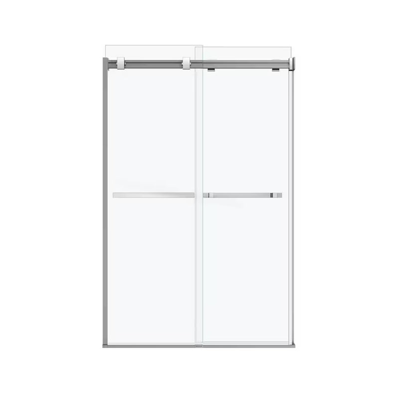 MAAX Duel Frameless ByPass Sliding Shower Door in Chrome