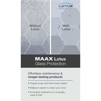 MAAX Duel Frameless ByPass Sliding Shower Door in Chrome