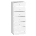 Prepac Astrid 19.75-inch x 50-inch x 16.5-inch 6-Drawer Chest in White