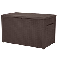Keter Java Extra Large 4.8 x 2.8 ft. (230G/870L) Resin Patio/Outdoor Storage Deck Box/Bench
