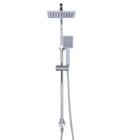 Glacier Bay Modern 8-inch 1-Function Wall Mount Rectangle Handshower & Showerhead Kit in Chrome