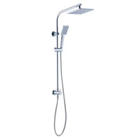 Glacier Bay Modern 8-inch 1-Function Wall Mount Rectangle Handshower & Showerhead Kit in Chrome