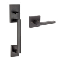 Weiser San Clemente x Halifax Matte Black Lower Half Entry Door Handle
